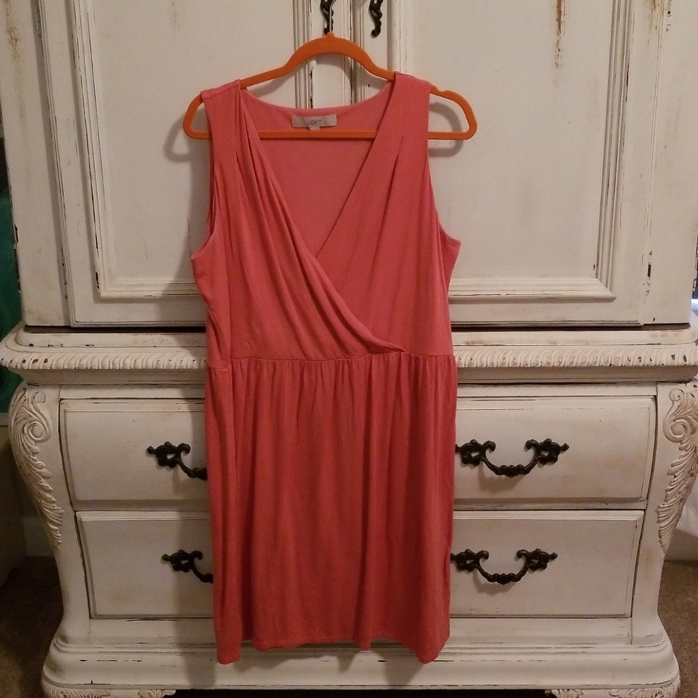 Rose/coral Loft dress